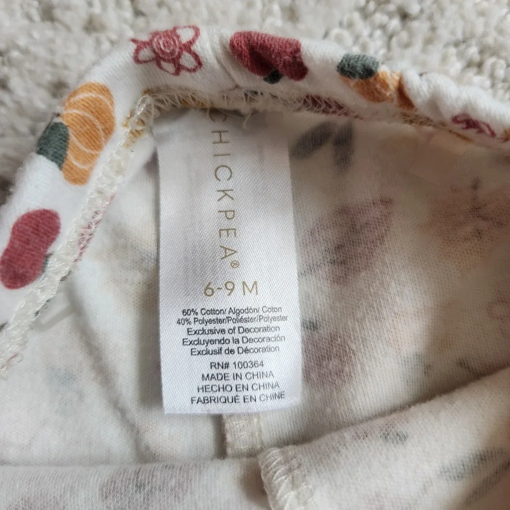 Chickpea 6-9M Thanksgiving Bodysuit Footed Pants Set Everyone is Thankful for Me